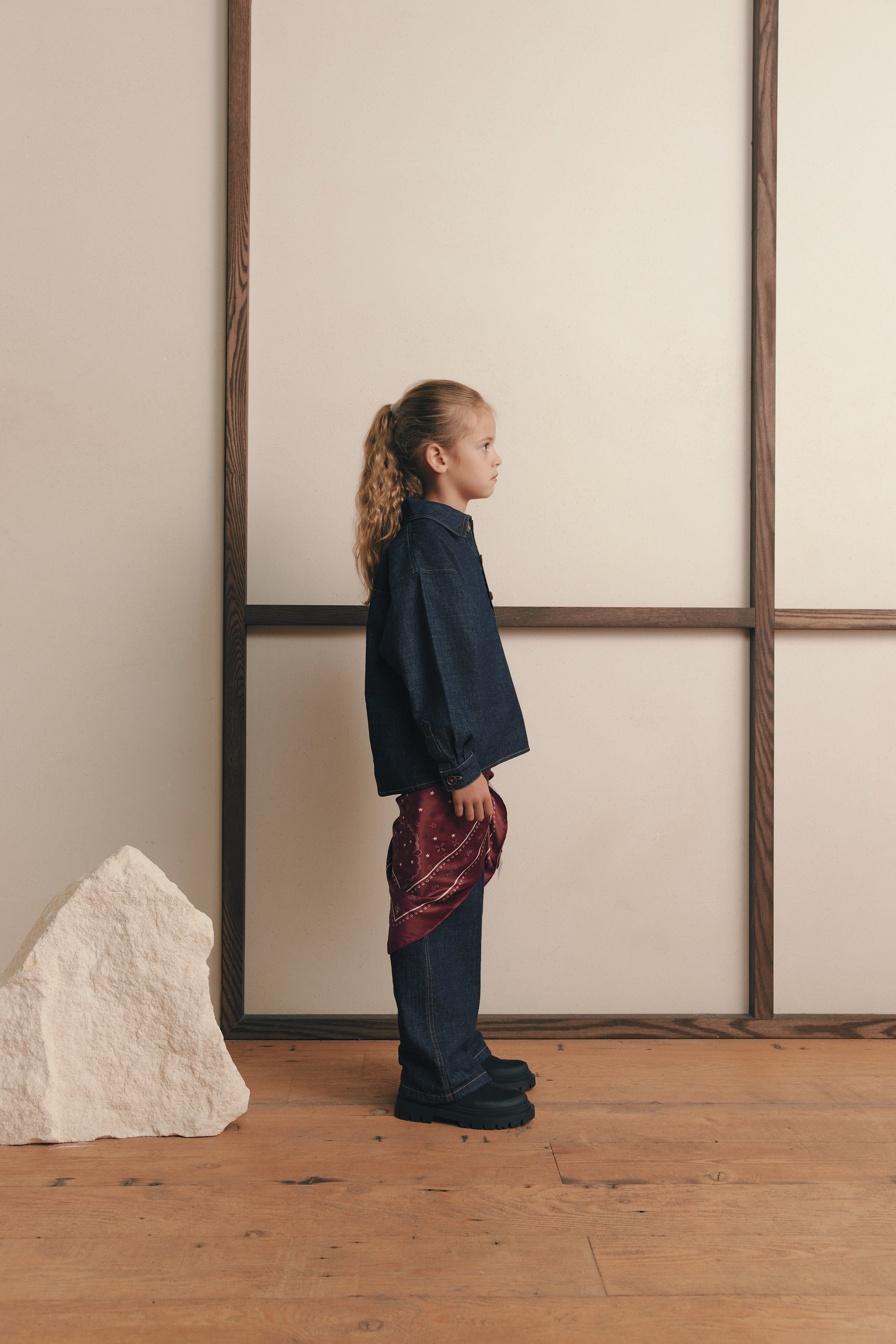 Denim Pullover Shirt