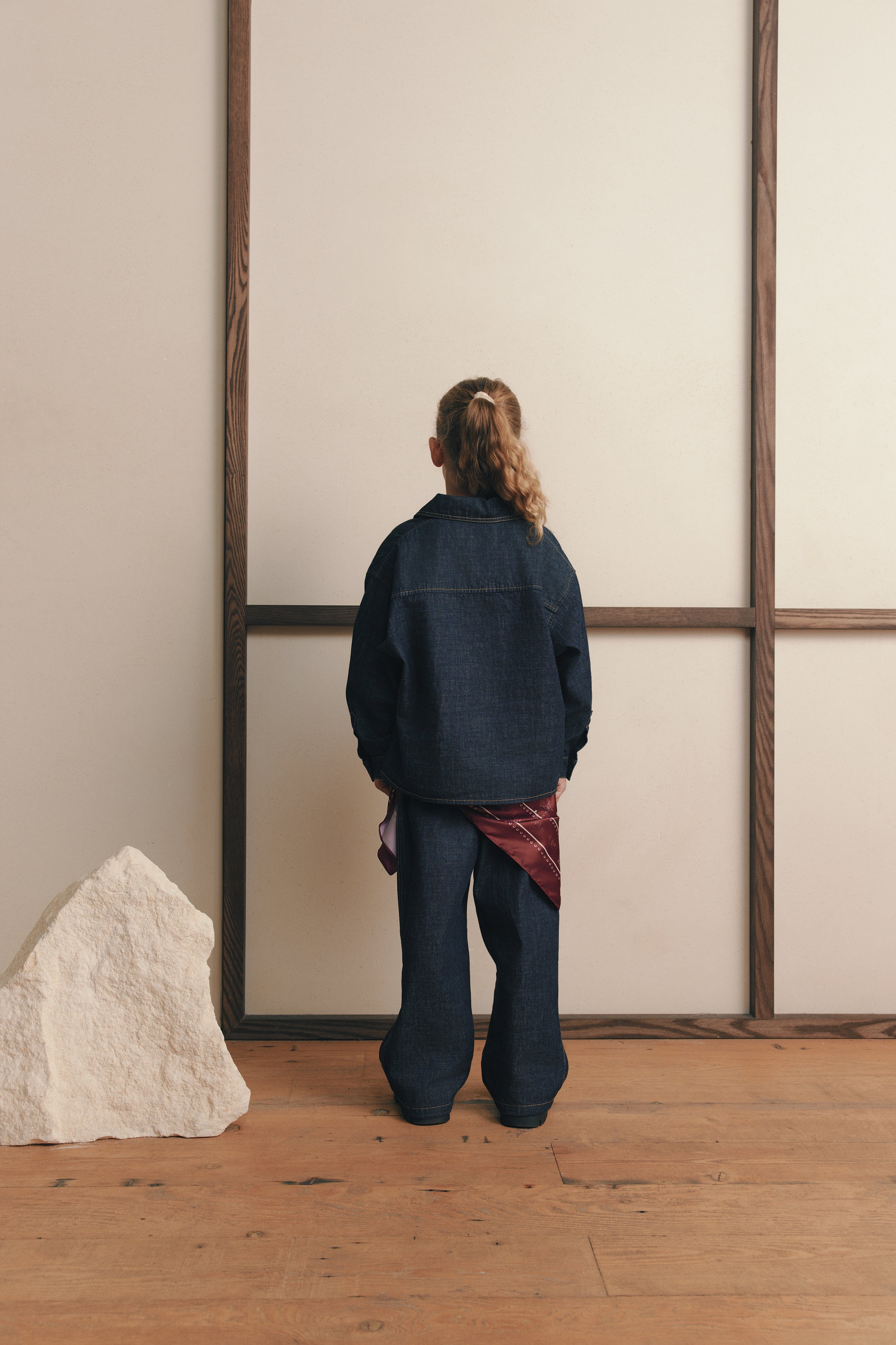 Denim Pullover Shirt